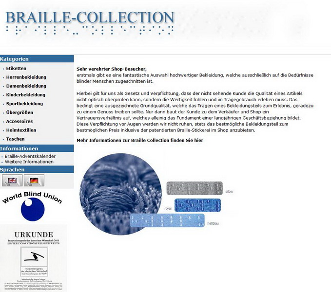 Braille-Collection Shop