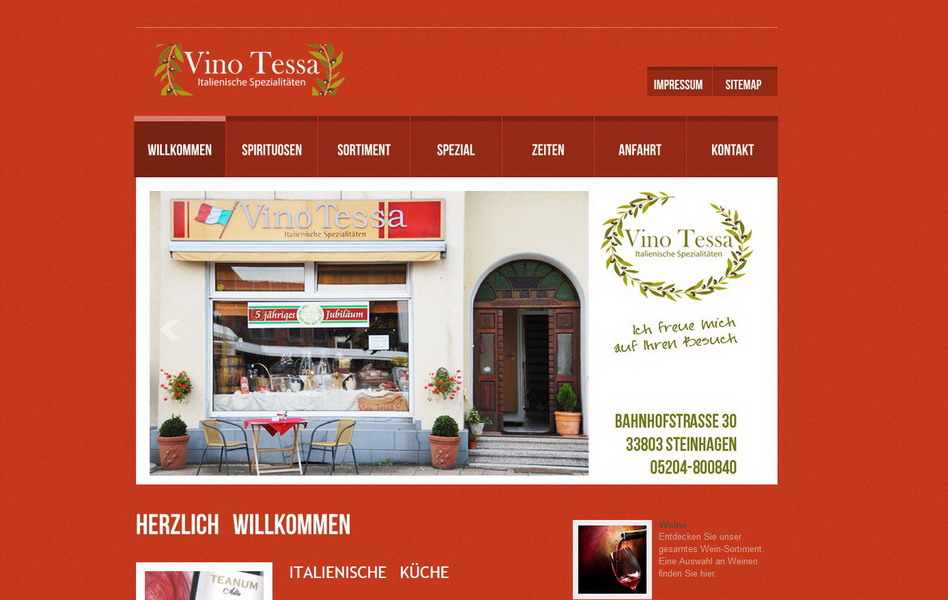 Vino Tessa - Italienische Spezialitäten